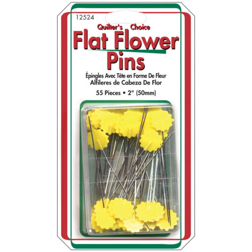 Flat Flower Pins