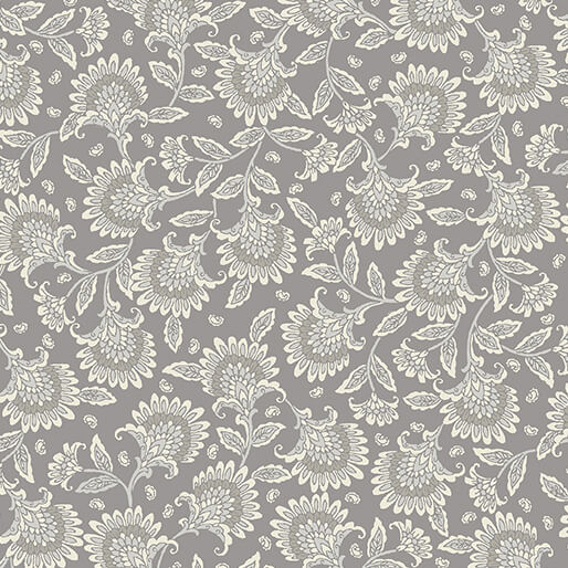 Whimsy Floral 108" - Nickel