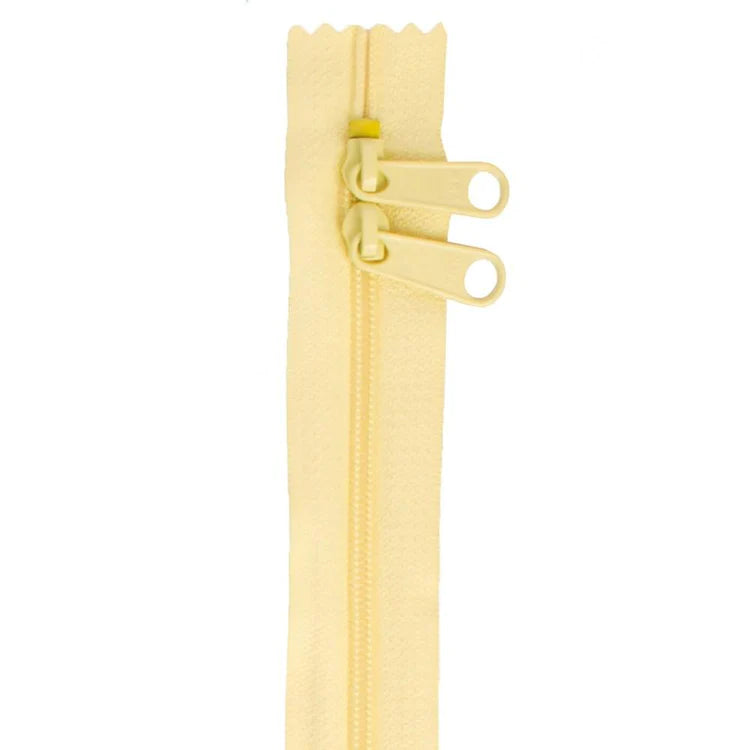 30" Handbag Zipper - Double Slide - Butter Cream