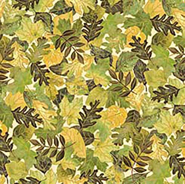 Autumn Forest - Leaves - Cream