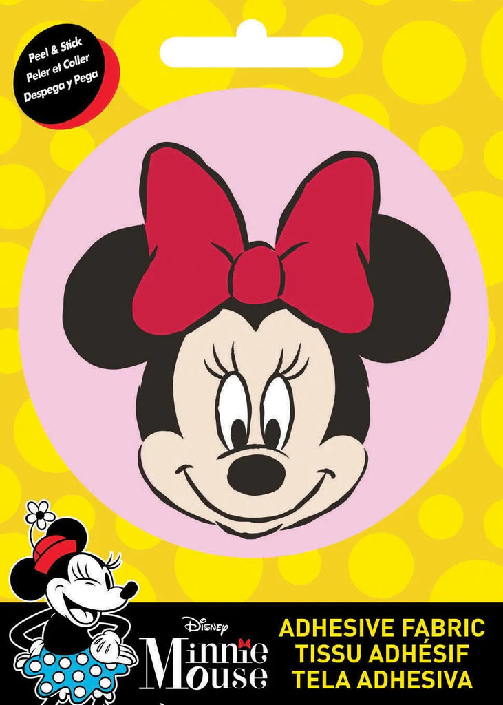 Adhesive Fabric Badge - Minnie Headshot