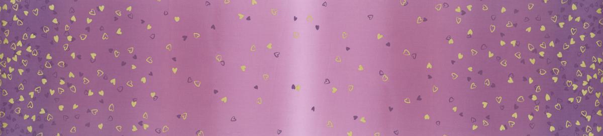 I Heart Ombre - Ombre Hearts - Mauve Gold Metallic