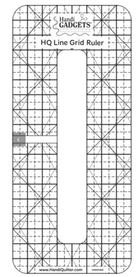 HQ Line Grid Quilting Ruler 6" x 1/4"