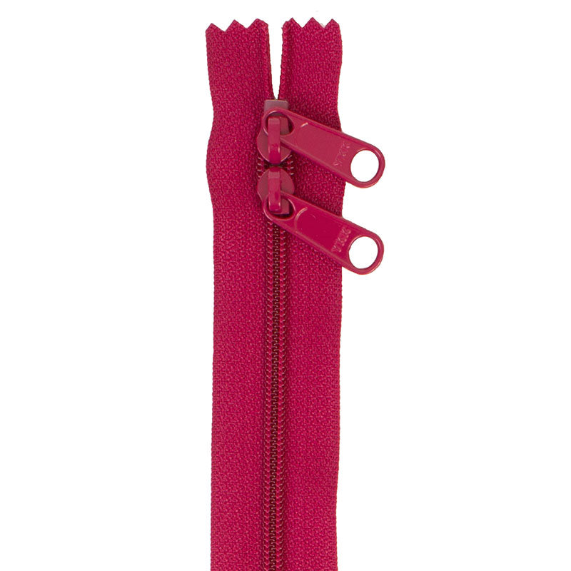 30" Handbag Zipper - Double Slide - Crazy Plum