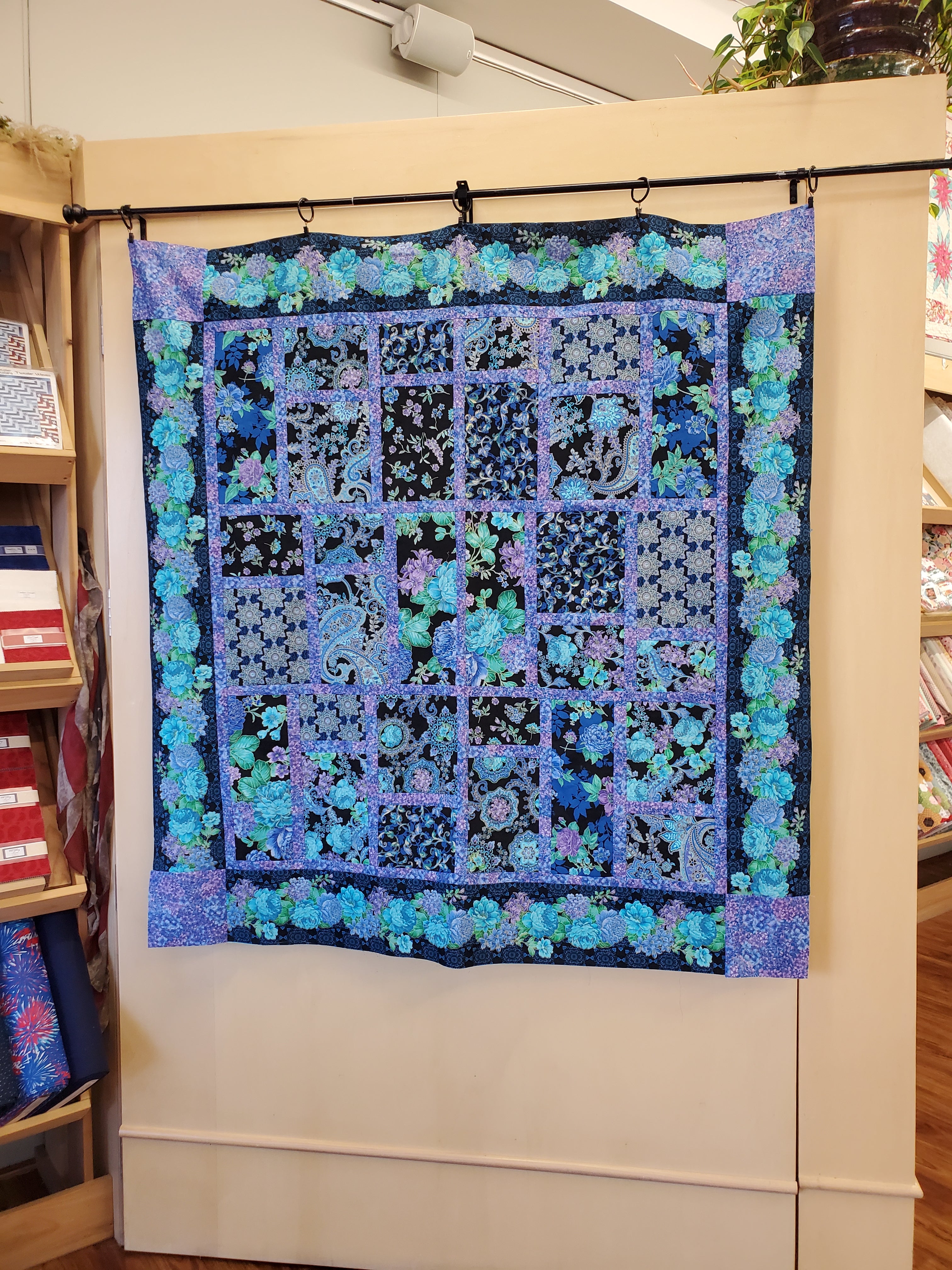 Broken Windows - Opulent Floral Quilt Kit - Store Made