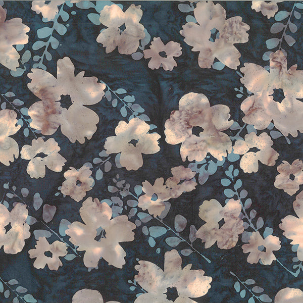 Bali Batik - Graphic Flower - Huckleberry