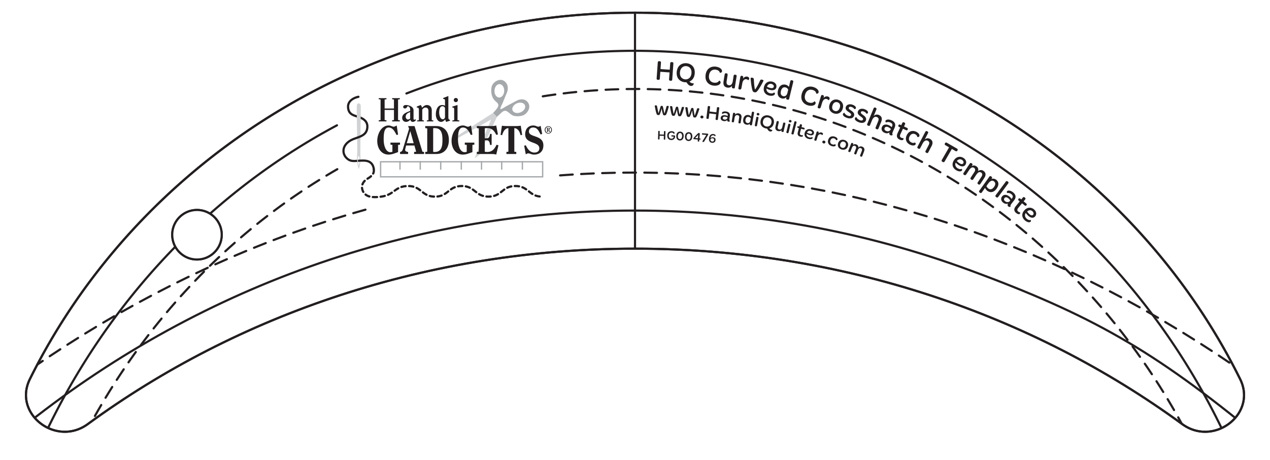 HQ Curved Crosshatch Template