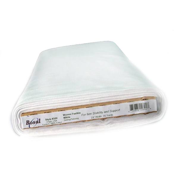 300B - Woven Fusible - White