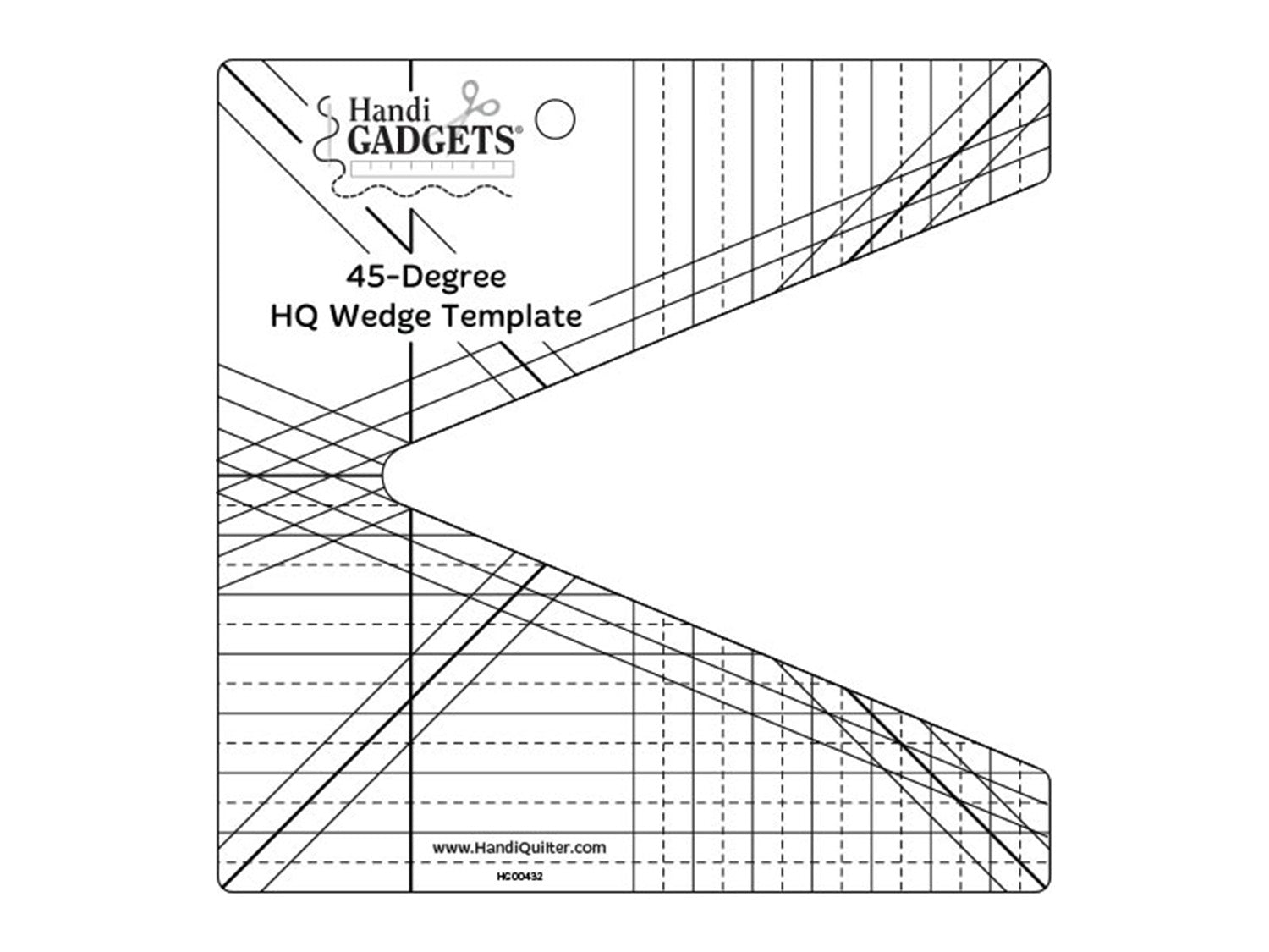 45-Degree HQ Wedge Template