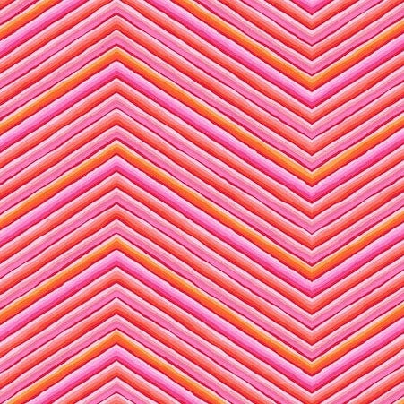 85 and Fabulous - Chevron Stripe - Pink