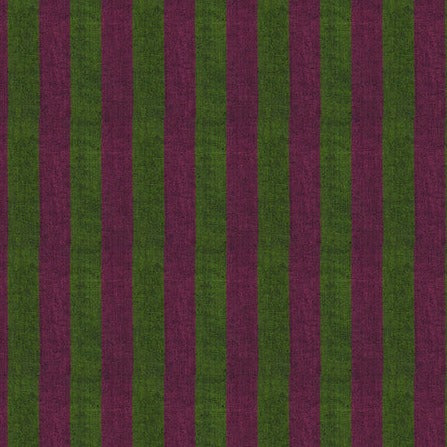 Shot Cotton - Wide Stripe - Moss